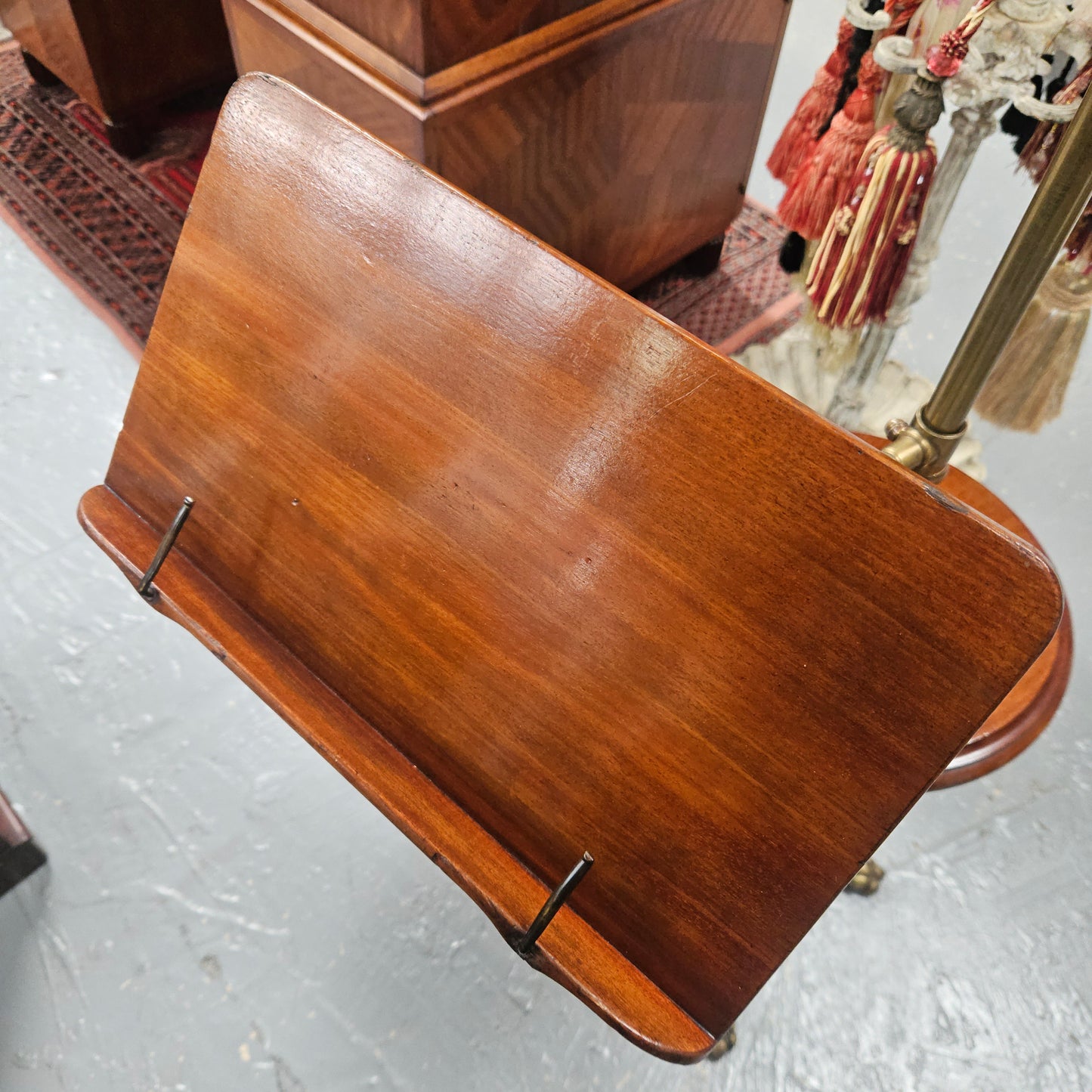 Victorian Adjustable Music Stand with Table