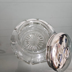 Antique Cut Glass & Sterling Silver Lid Bowl | Antique & Vintage | Moonee Ponds Antiques | Australia Wide Delivery