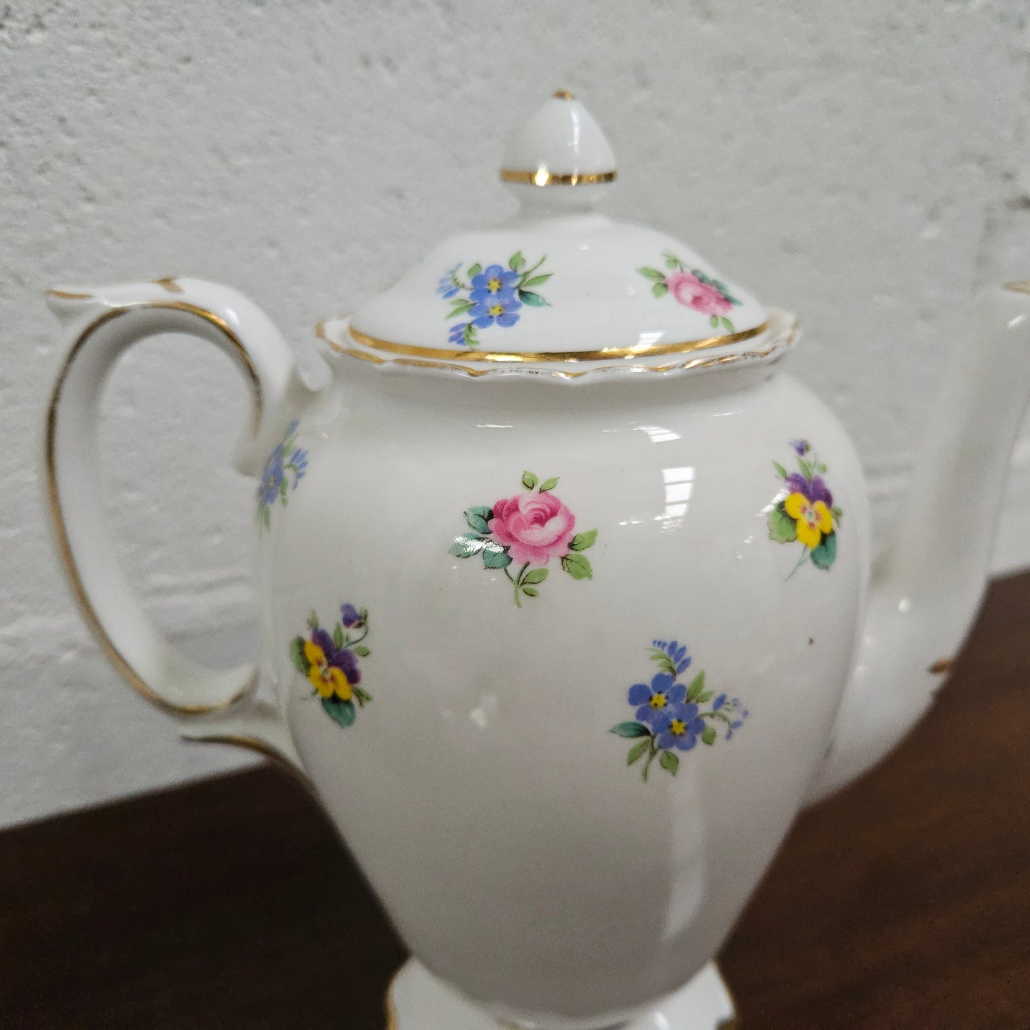 Antique Crown Staffordshire Coffee Pot