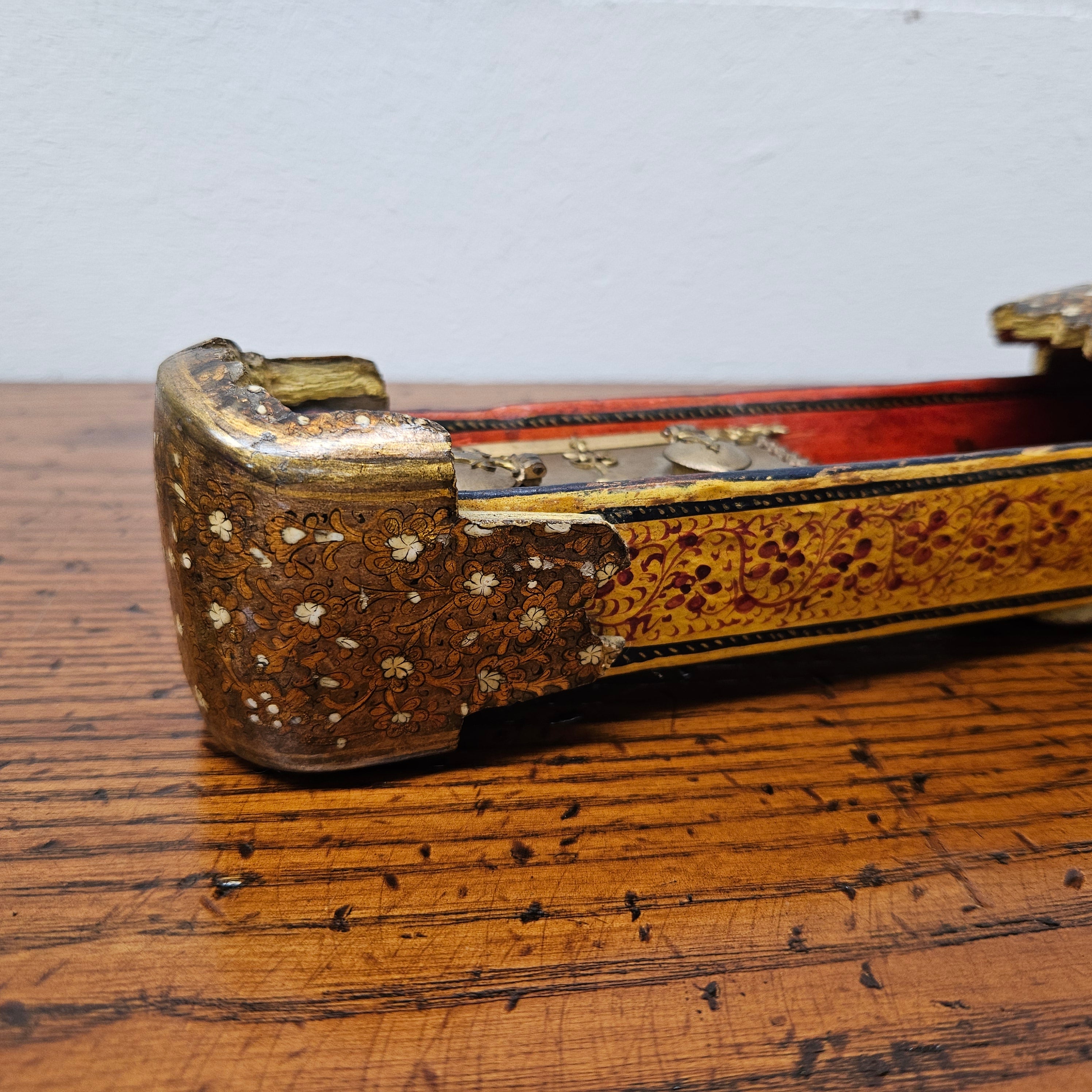 Early 19th Century Kashmiri Papier-Mâché Box | Antique & Vintage | Moonee Ponds Antiques | Australia Wide Delivery