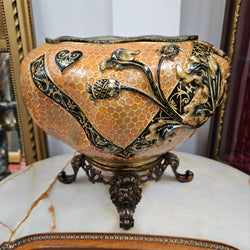 Meiji Period Satsuma Hand Painted Jardinière | Antique & Vintage | Moonee Ponds Antiques | Australia Wide Delivery
