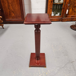 Vintage Fluted Mahogany Pedestal | Antique & Vintage | Moonee Ponds Antiques | Australia Wide Delivery