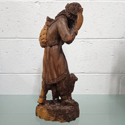 Vintage Wooden Shepard Carving | Antique & Vintage | Moonee Ponds Antiques | Australia Wide Delivery