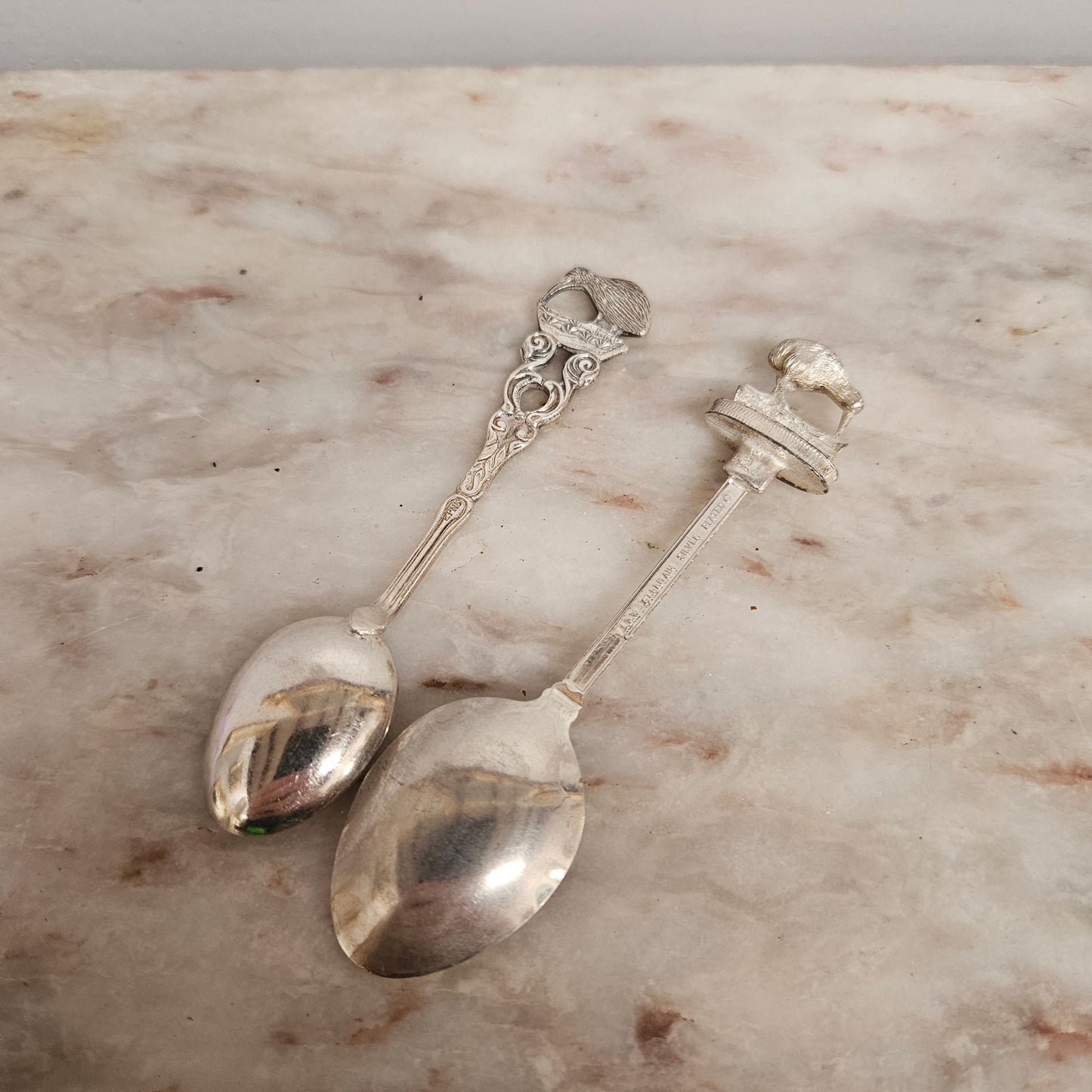 Vintage Silverplated Kiwi Tea Spoons (2)