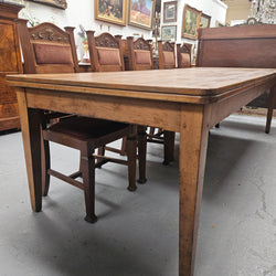Early 2.8 Meter Tasmanin Huon Pine Farmhouse Dining Table | Antique & Vintage | Moonee Ponds Antiques | Australia Wide Delivery