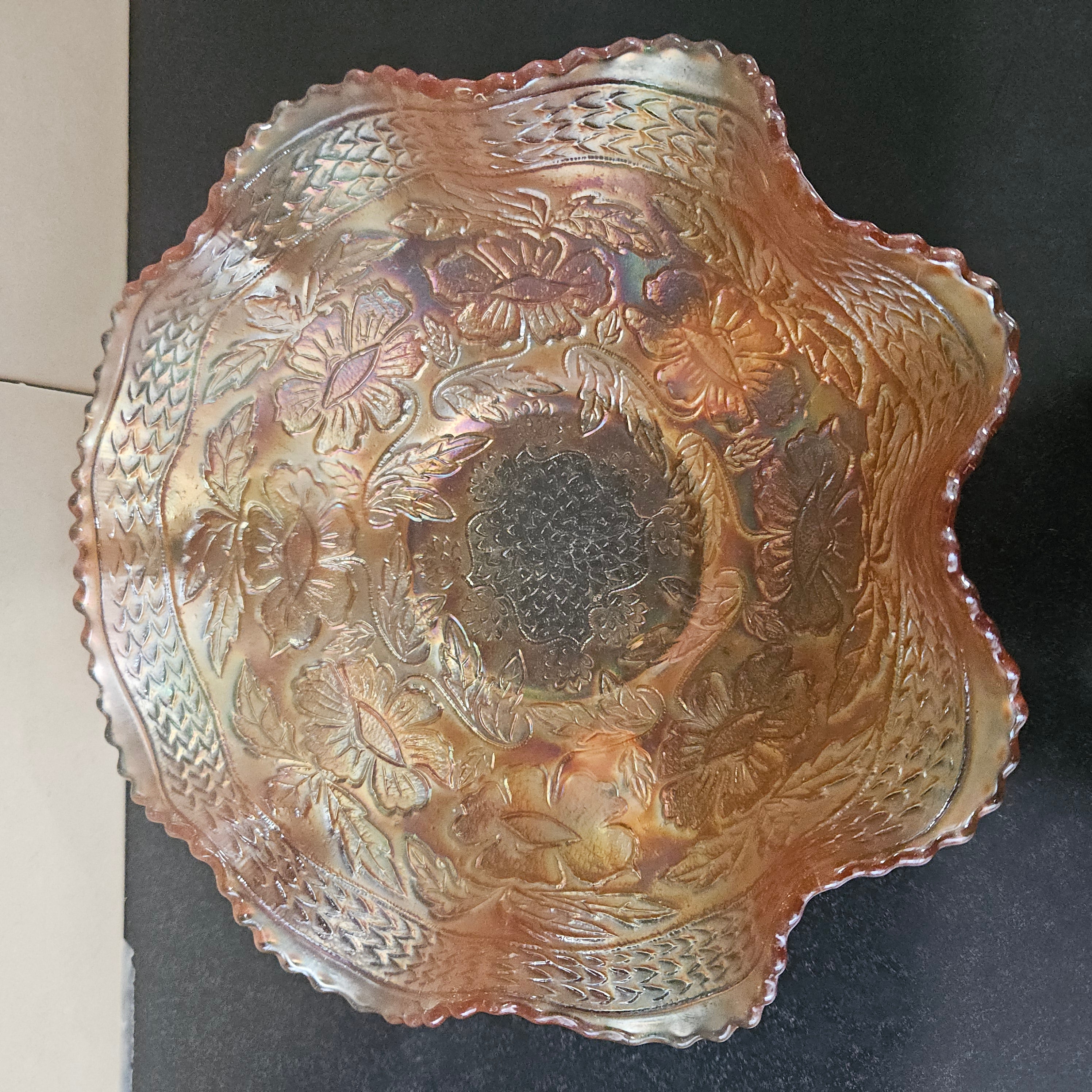 Large Antique Carnival Glass Bowl | Antique & Vintage | Moonee Ponds Antiques | Australia Wide Delivery