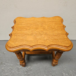 French Provincial Oak Small Coffee Table