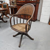 Antique Cane & Oak Office Desk Chair | Antique & Vintage | Moonee Ponds Antiques | Australia Wide Delivery