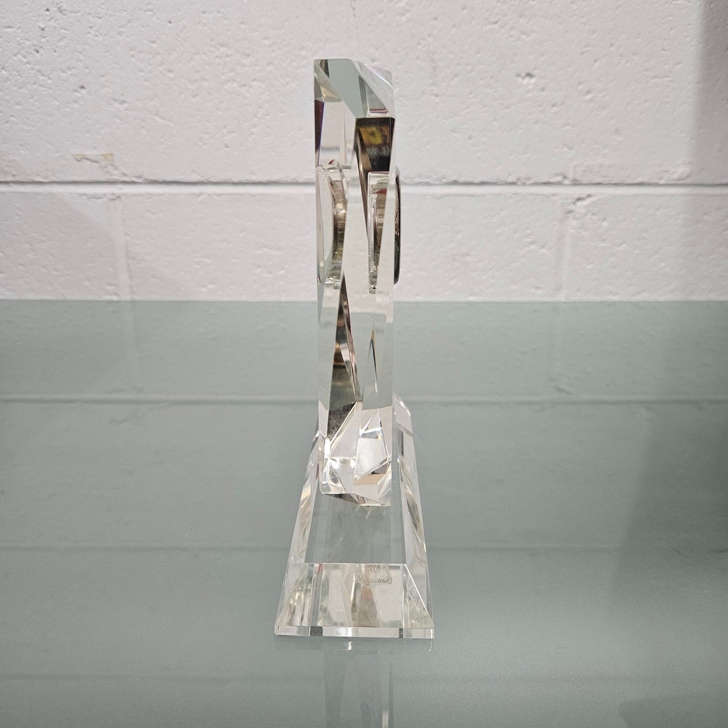 Orrefors Style Crystal Clock