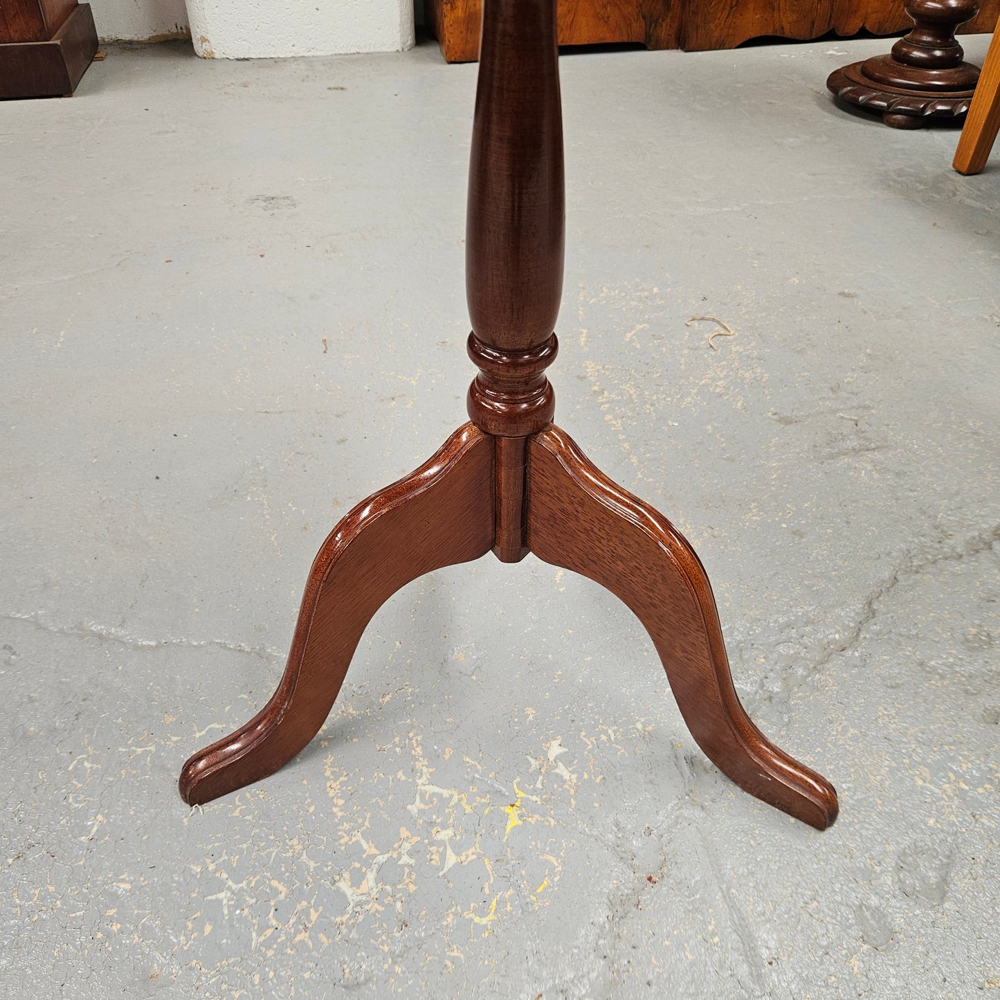 Vintage Mahogany Tilt Top Wine Table