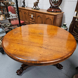 Antique Late Regency Rosewood Circular Dining Table | Antique & Vintage | Moonee Ponds Antiques | Australia Wide Delivery