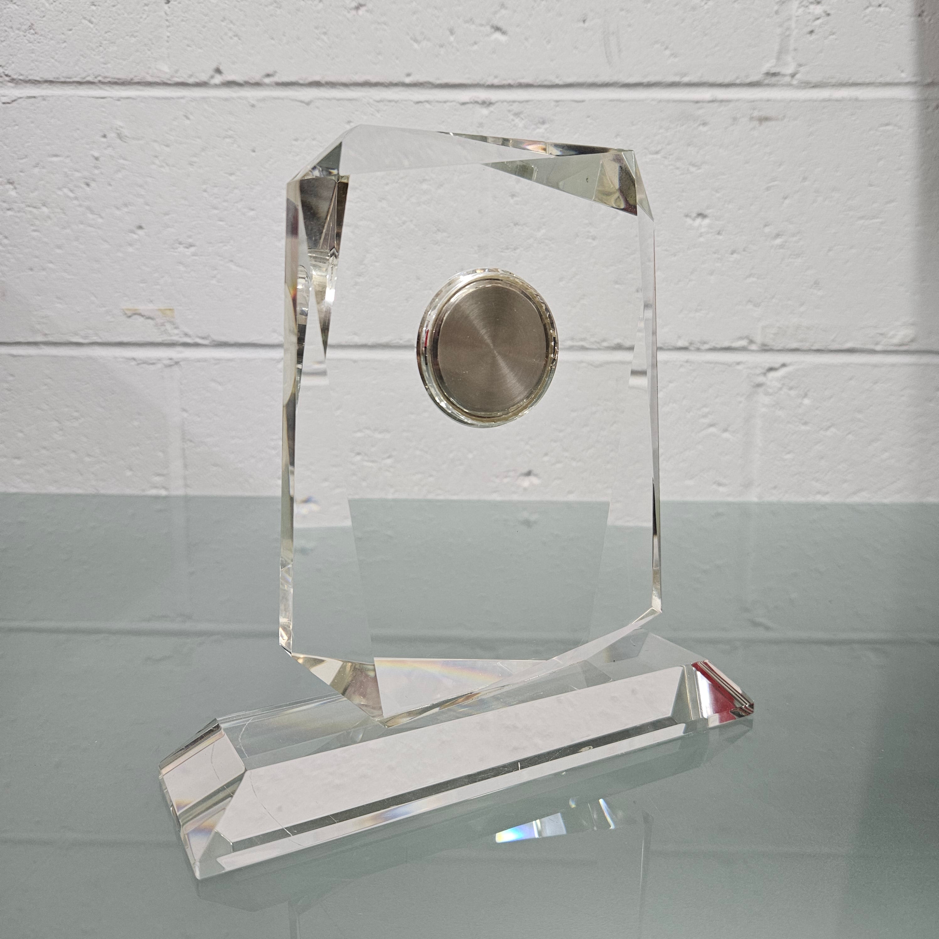 Orrefors Style Crystal Clock | Antique & Vintage | Moonee Ponds Antiques | Australia Wide