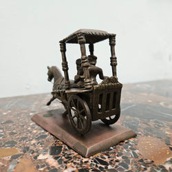 Antique Indian Brass Horse, Cart & Rider | Antique & Vintage | Moonee Ponds Antiques | Australia Wide Delivery