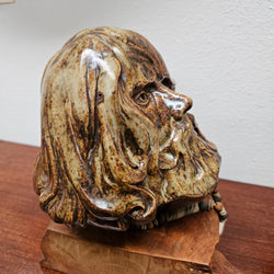 Vintage Pottery Bust On Wooden Base | Antique & Vintage | Moonee Ponds Antiques | Australia Wide Delivery
