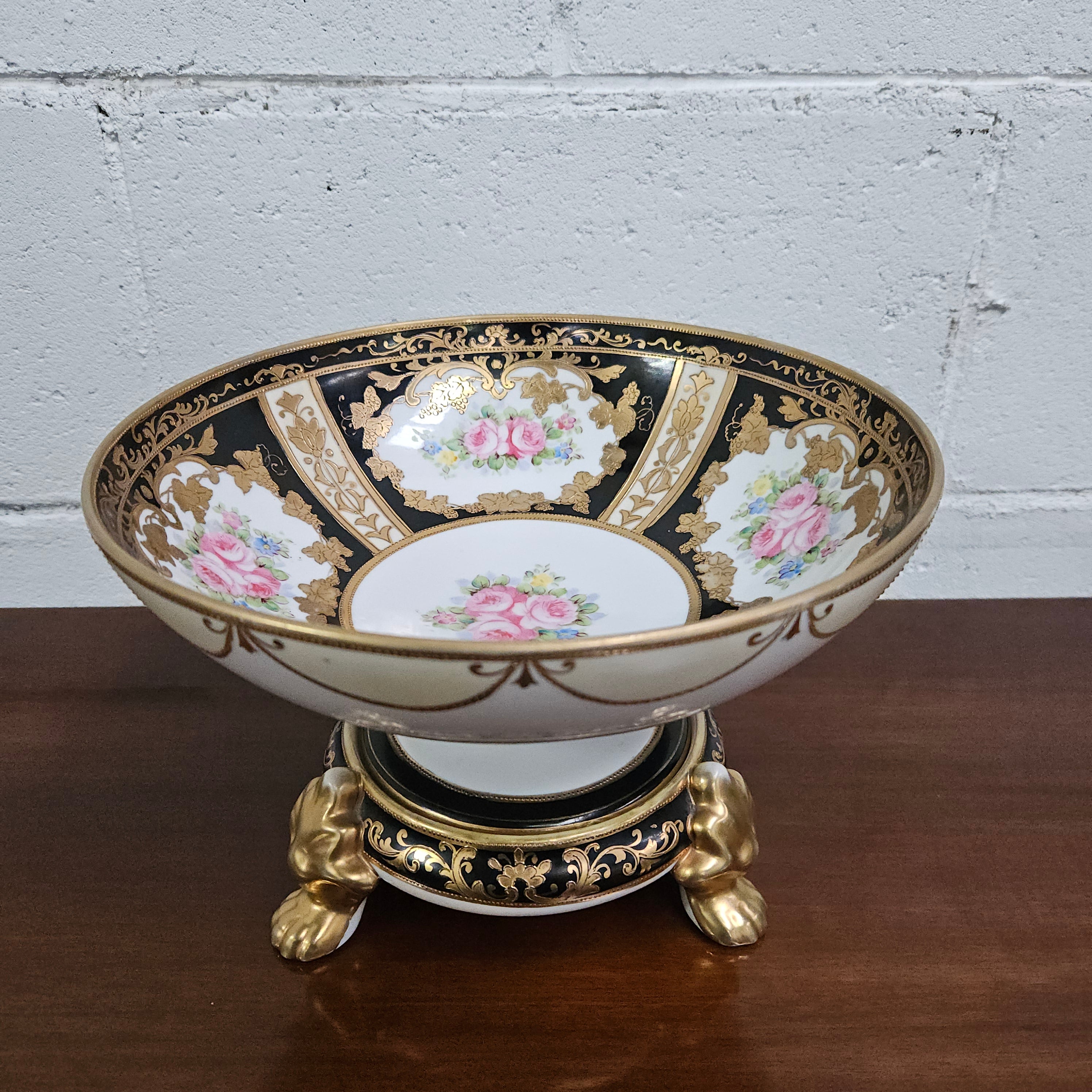 Noritake Antique Bowl on Stand | Antique & Vintage | Moonee Ponds Antiques | Australia Wide Delivery