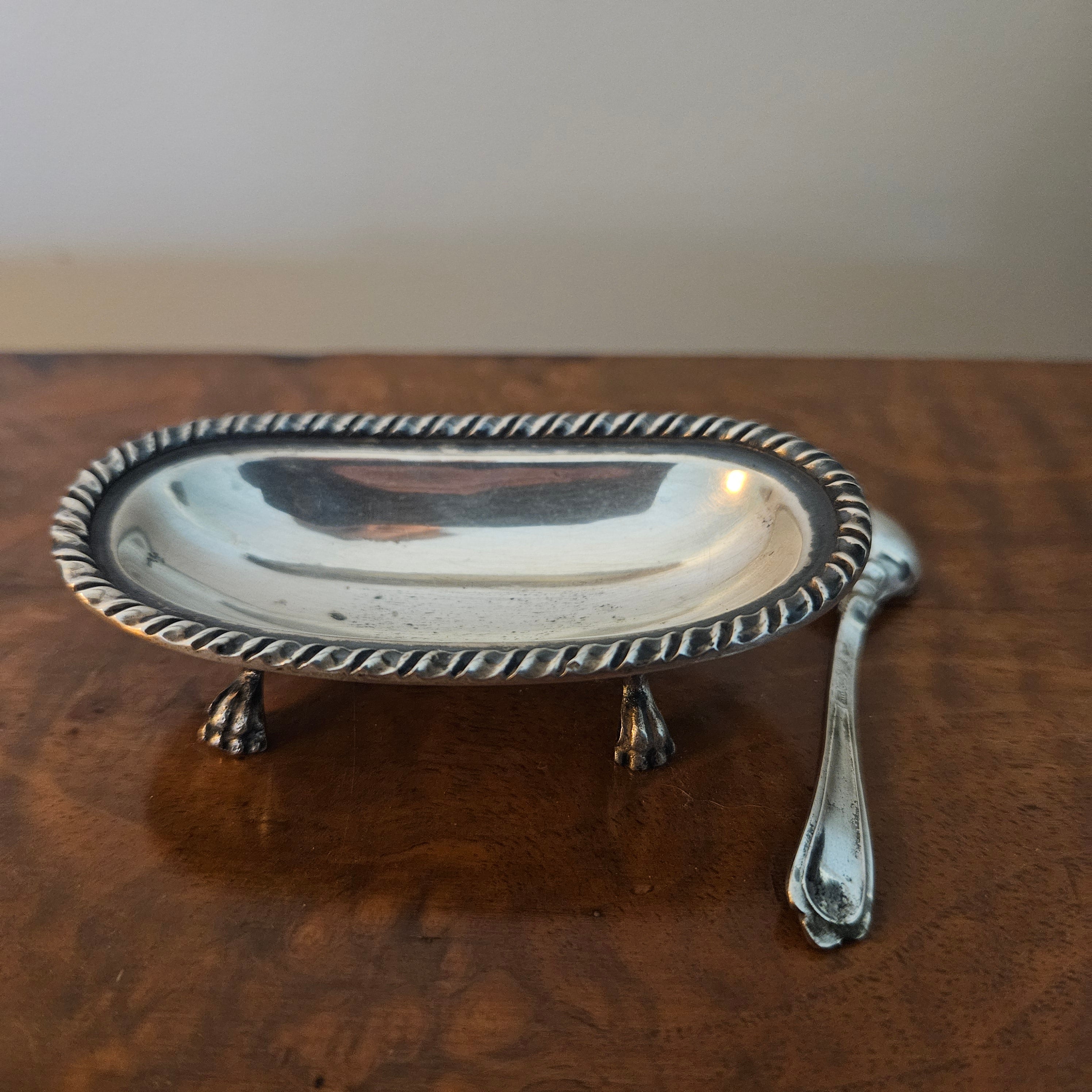 Vintage Salt Cellar & Spoon | Antique & Vintage | Moonee Ponds Antiques | Australia Wide Delivery
