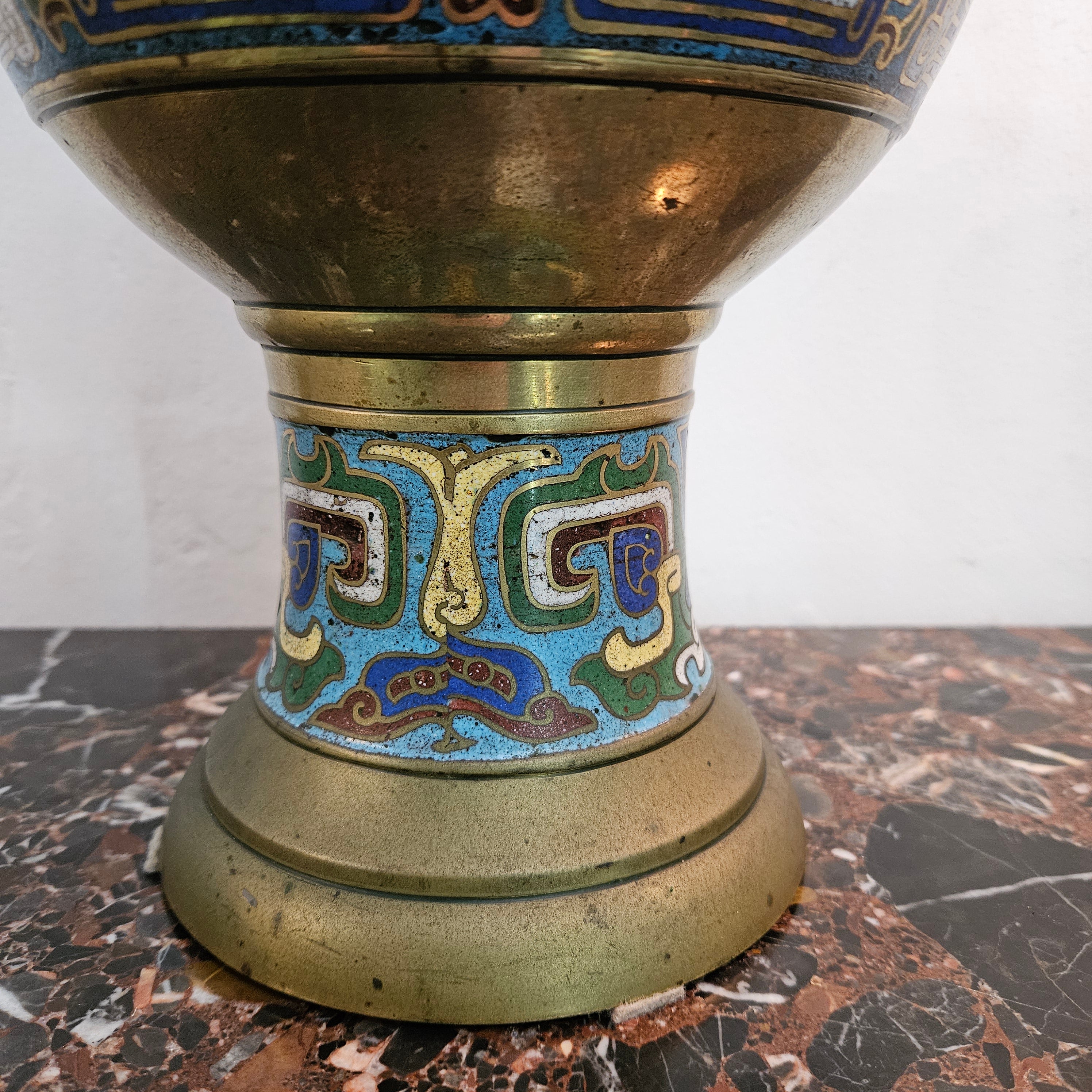Unusual 19th Century Cloisonné Vase | Antique & Vintage | Moonee Ponds Antiques | Australia Wide Delivery