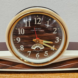 Retro Seiko Corona Fancy Desk/Mantle Clock | Antique & Vintage | Moonee Ponds Antiques | Australia Wide Delivery