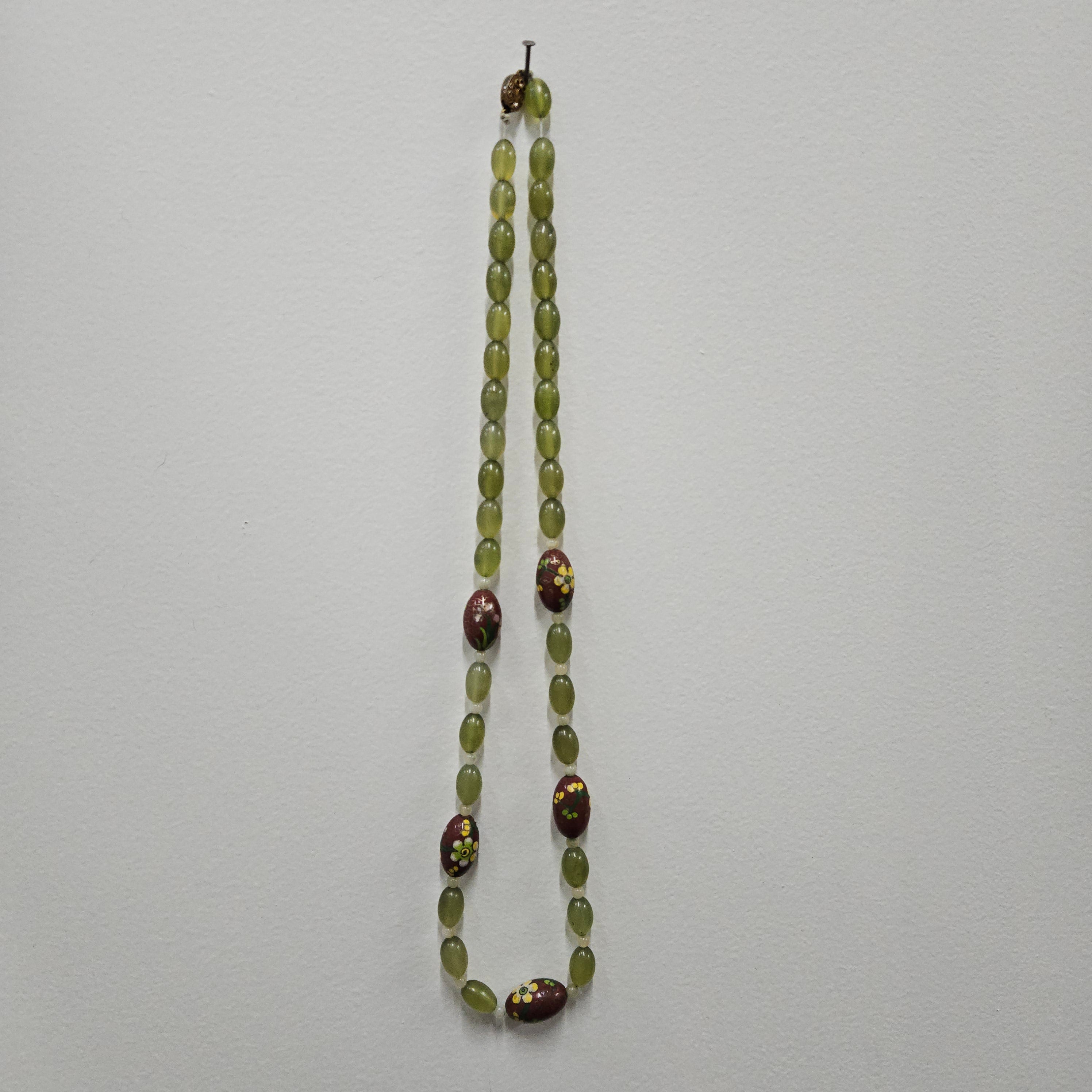 Antique Jade & Cloisonne Necklace | Antique & Vintage | Moonee Ponds Antiques | Australia Wide Delivery