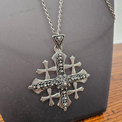 Ornate Vintage Silver Jerusalem Cross | Antique & Vintage | Moonee Ponds Antiques | Australia Wide Delivery