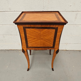 French Louis XVth Rosewood & Kingwood Side Table/Sewing Table