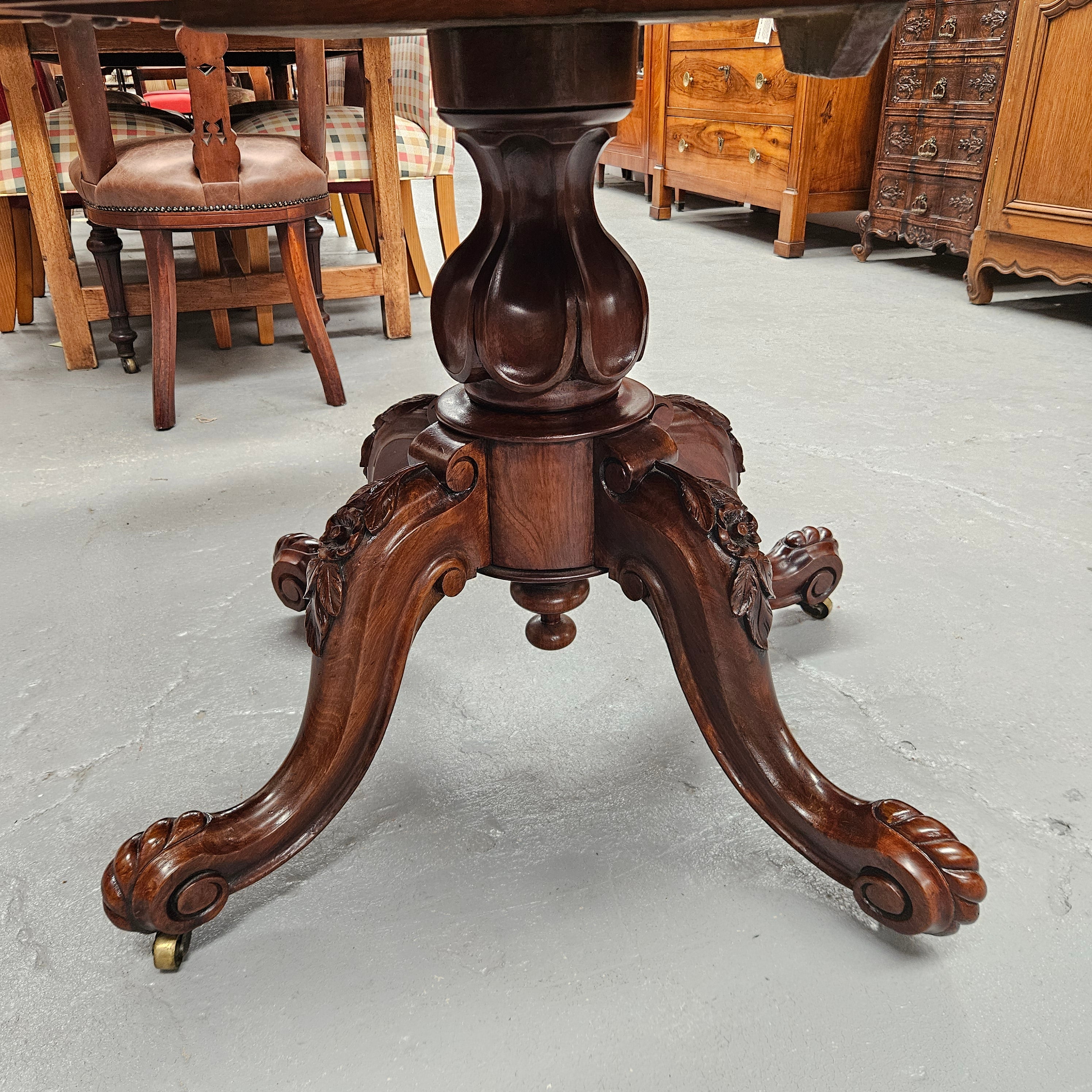 Mid Victorian Burr Walnut Oval Centre Table | Antique & Vintage | Moonee Ponds Antiques | Australia Wide Delivery