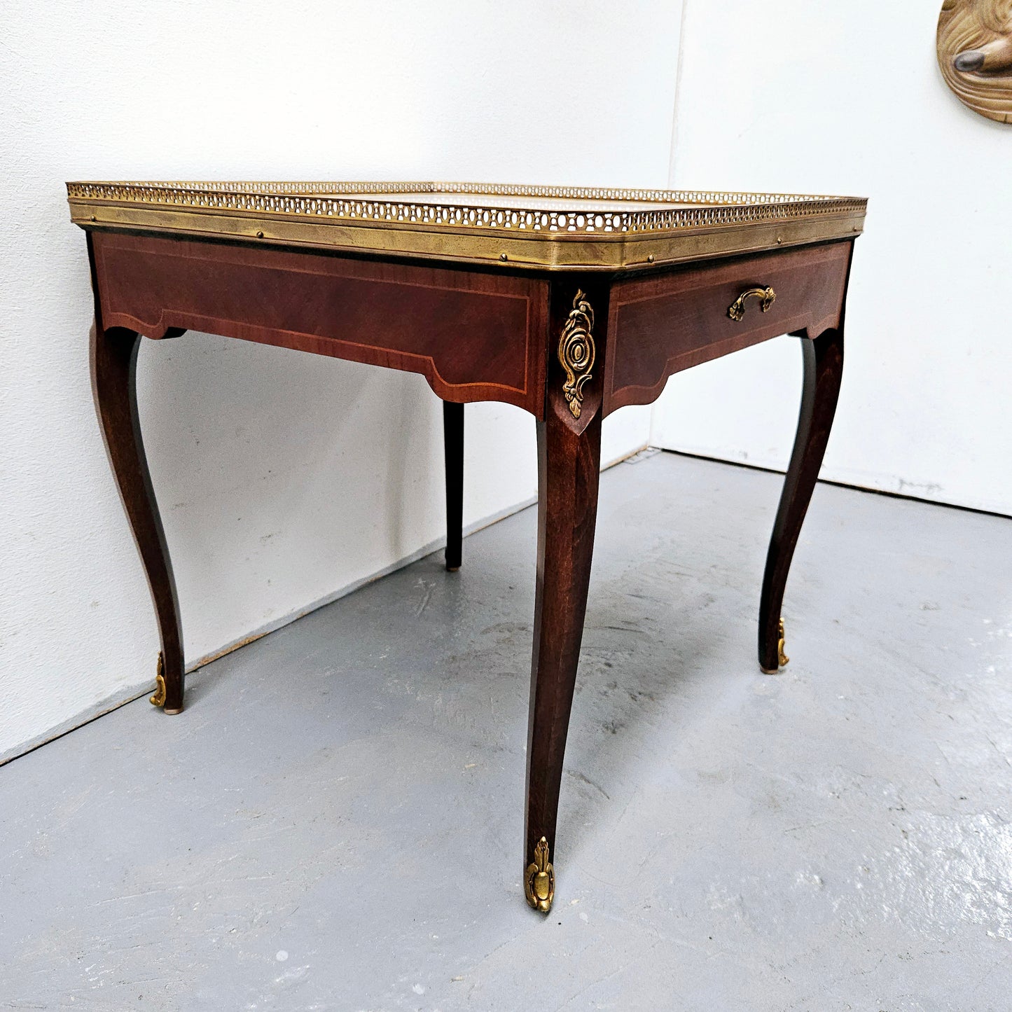 Louis XV Style Marble Top Coffee Table