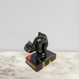 Vintage Cat on Book Ornament