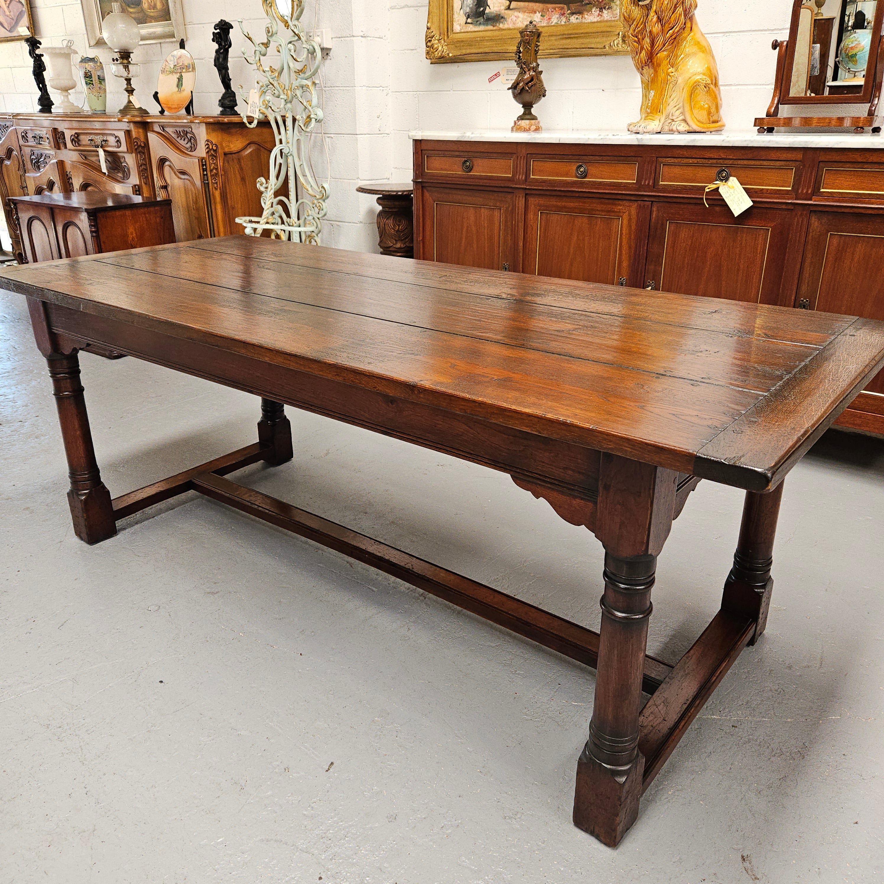 French Farmhouse Extension Dining Table | Antique & Vintage | Moonee Ponds Antiques | Australia Wide Delivery