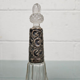 Edwardian Silver Collared Perfume Bottle