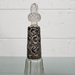 Edwardian Silver Collared Perfume Bottle | Antique & Vintage | Moonee Ponds Antiques | Australia Wide Delivery