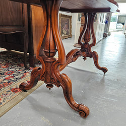 Stunning Victorian Figured Walnut Occasional/Side Table Circ 1860's | Antique & Vintage | Moonee Ponds Antiques | Australia Wide Delivery