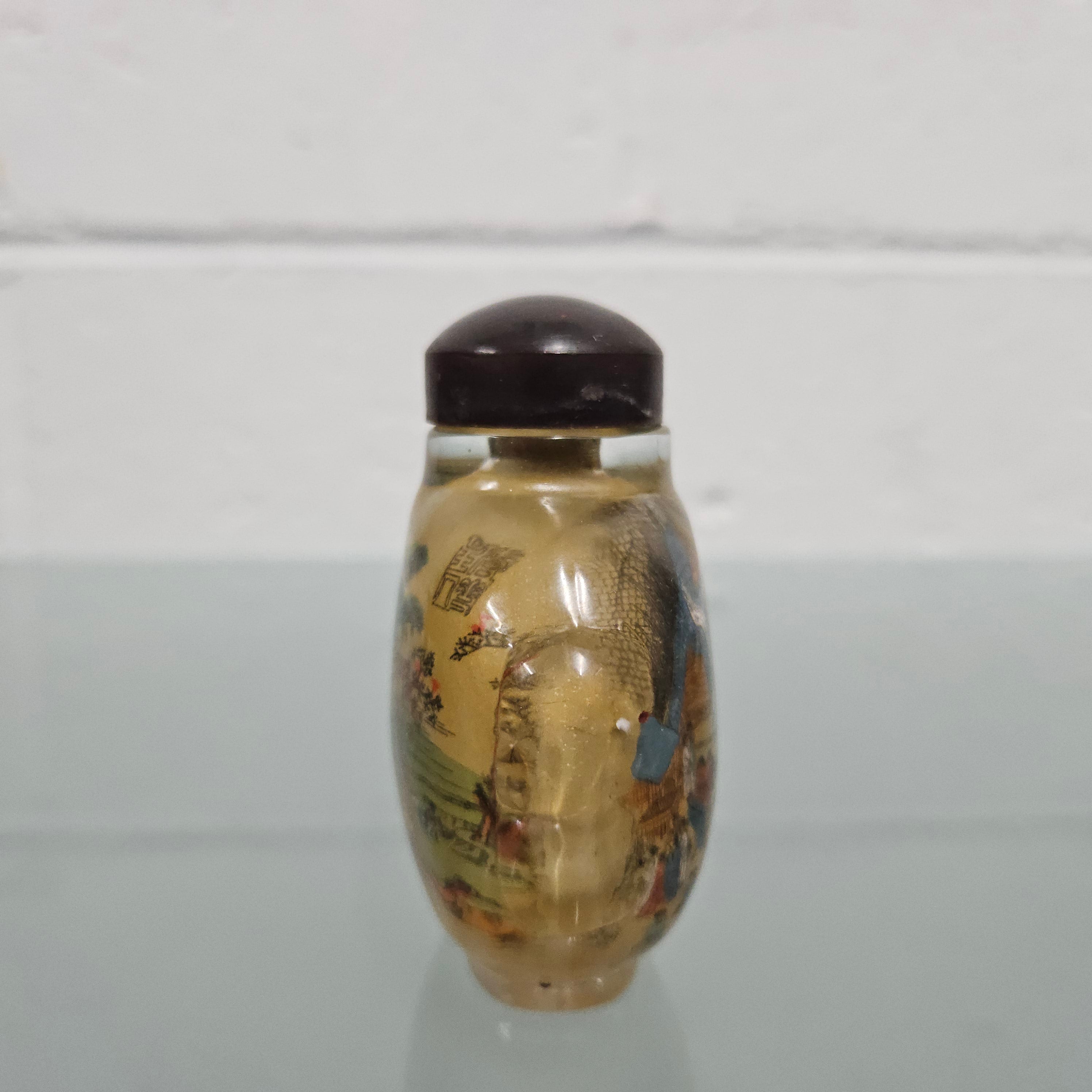 Hand Painted Chinese Snuff Bottle | Antique & Vintage | Moonee Ponds Antiques | Australia Wide Delivery