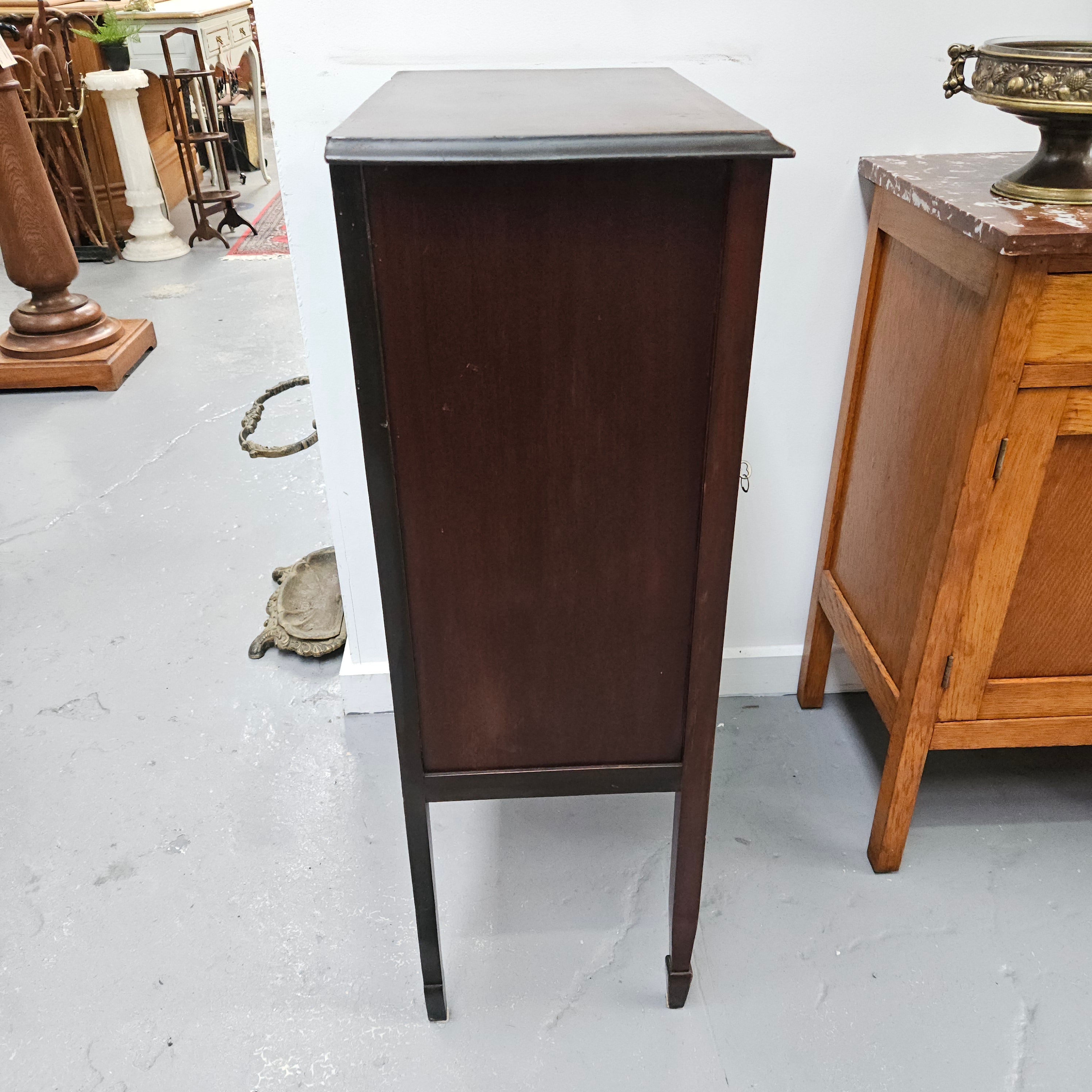 Petite Inlaid Edwardian Display Cabinet | Antique & Vintage | Moonee Ponds Antiques | Australia Wide Delivery