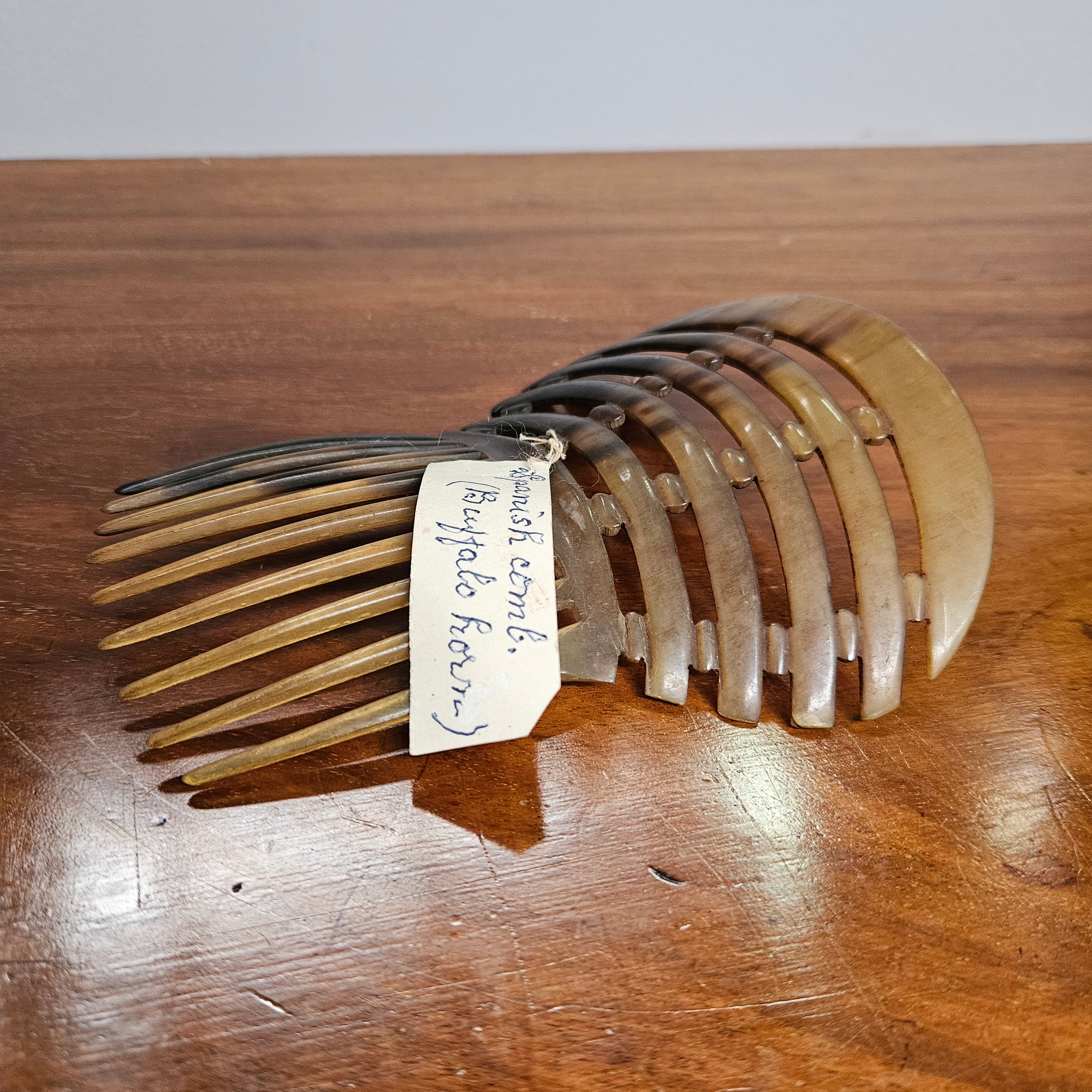 Edwardian Spanish Comb Buffalo Horn Comb | Antique & Vintage | Moonee Ponds Antiques | Australia Wide Delivery