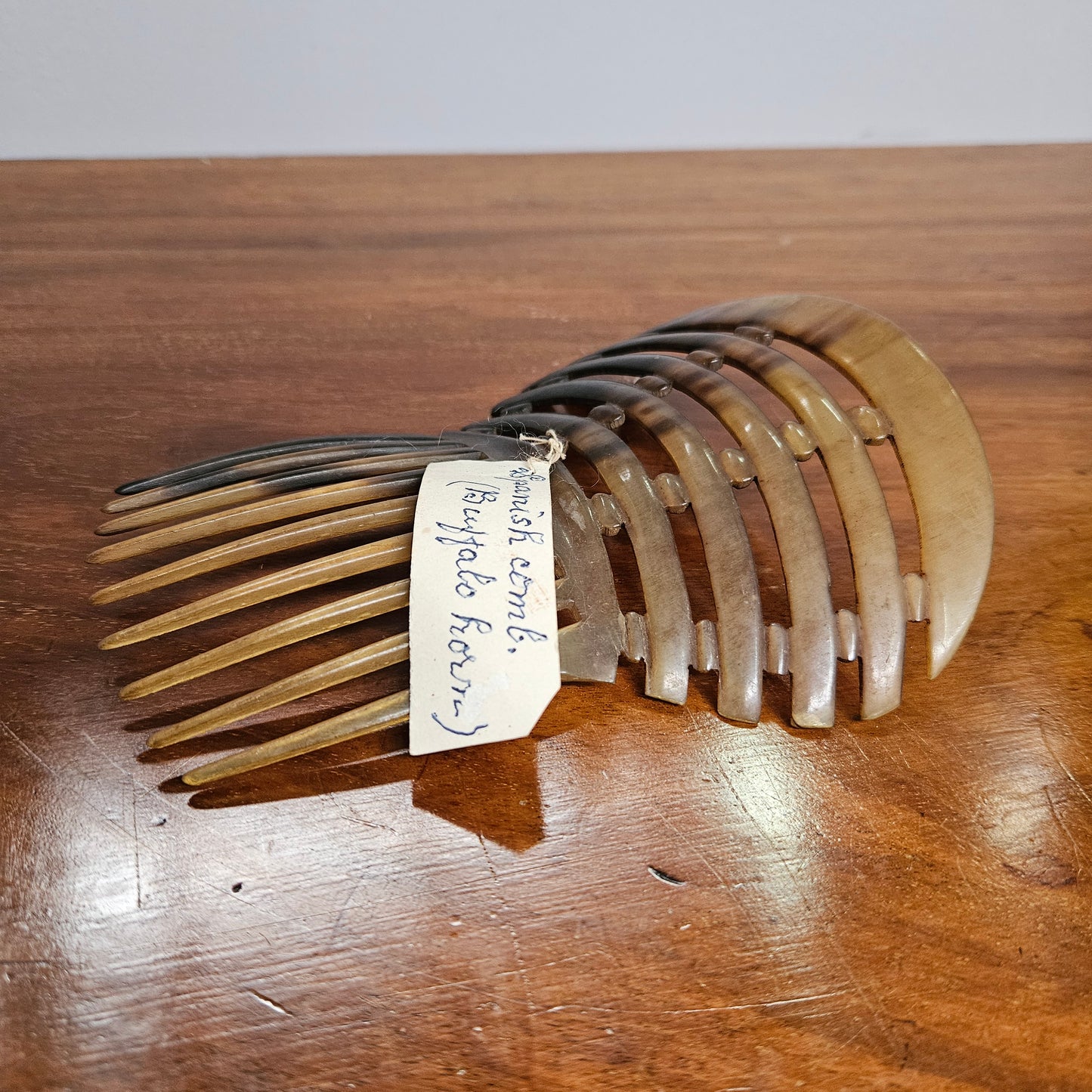Edwardian Spanish Comb Buffalo Horn Comb