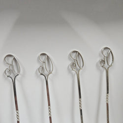 Set of 6 Sargison's (Hobart, Tasmania) Australian Arts & Crafts Sterling Silver Coffee Spoons | Antique & Vintage | Moonee Ponds Antiques | Australia Wide Delivery
