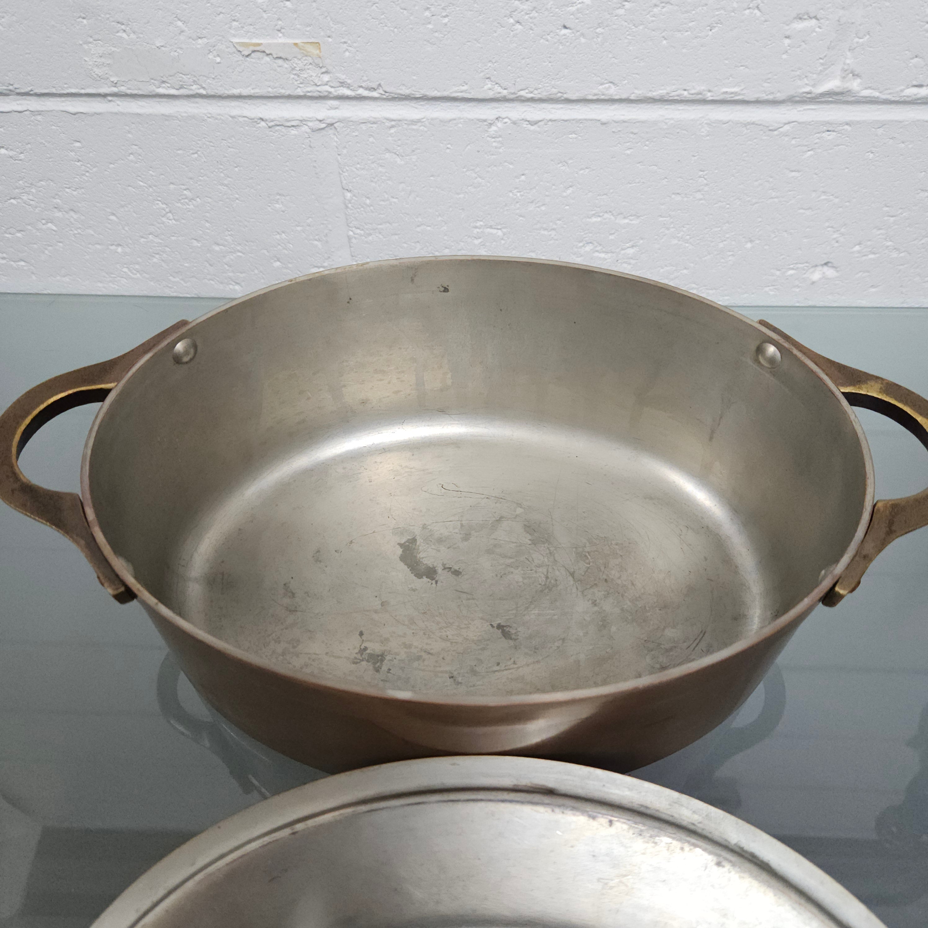 Antique Large Brass Handled & Copper Tin Lined Pot | Antique & Vintage | Moonee Ponds Antiques | Australia Wide Delivery