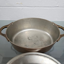 Antique Large Brass Handled & Copper Tin Lined Pot | Antique & Vintage | Moonee Ponds Antiques | Australia Wide Delivery