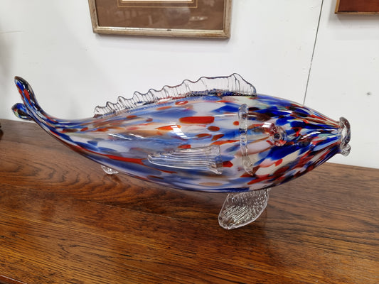 Very Large Mid Century Modern Murano Glass Fish Sculpture