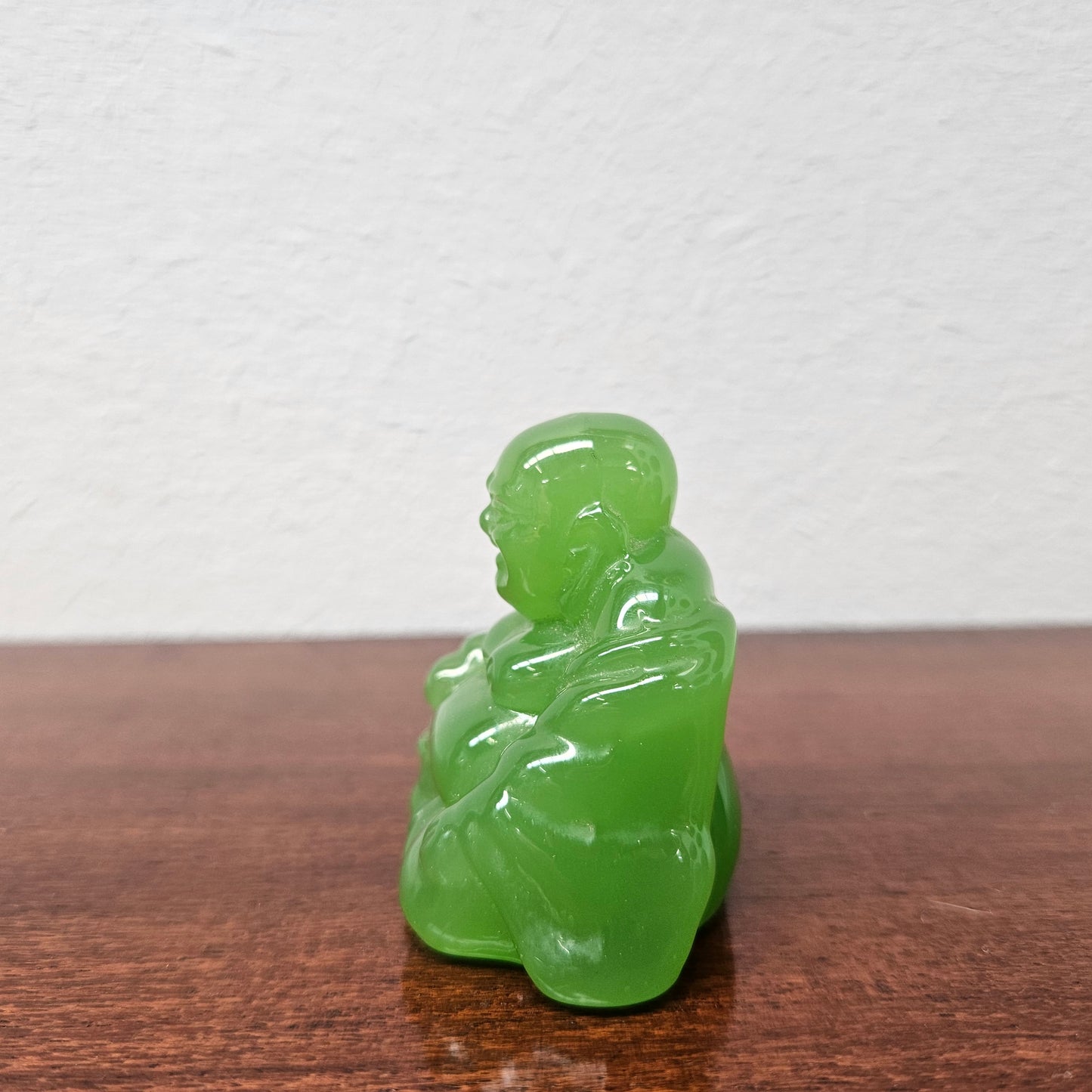 Vintage Chinese Faux Jade Buddha