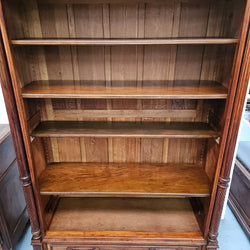 Henry 2nd Style 19th Century Walnut Open Bookcase With Drawer | Antique & Vintage | Moonee Ponds Antiques | Australia Wide Delivery