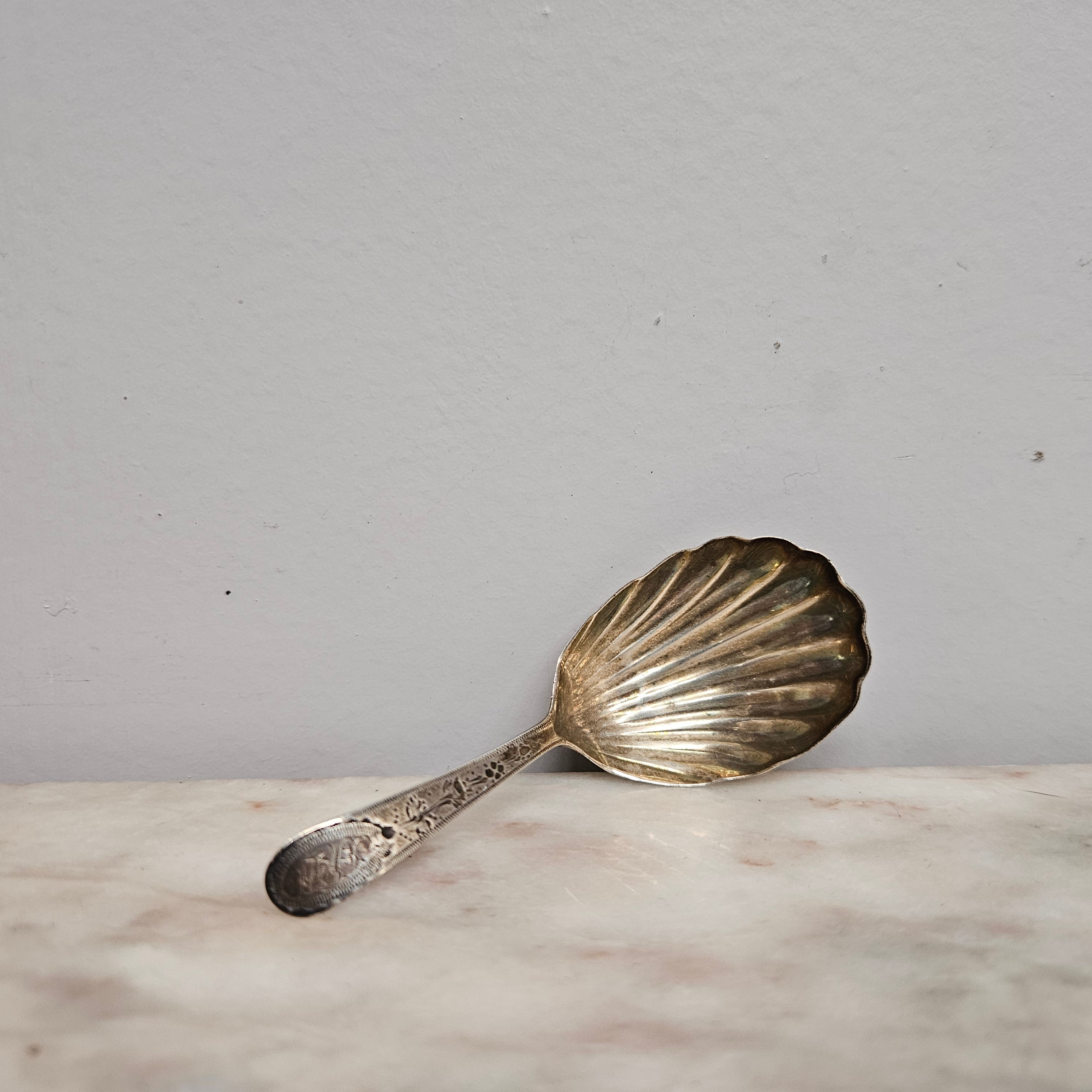 Georgian Tea Caddy Silver Spoon Circa: 1793 | Antique & Vintage | Moonee Ponds Antiques | Australia Wide