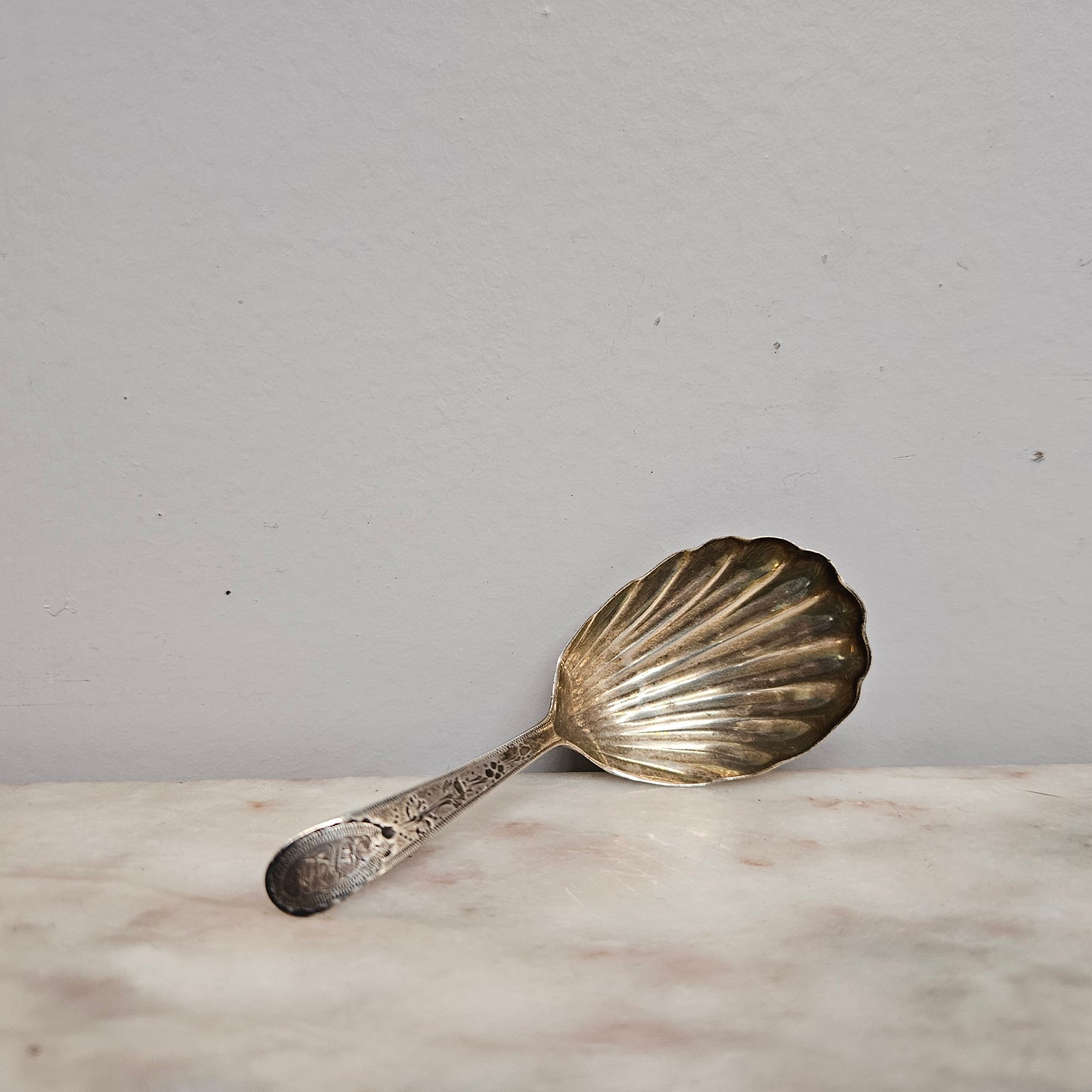 Georgian Tea Caddy Silver Spoon  Circa: 1793