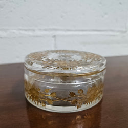 Antique Gilt & Crystal Glass Box | Antique & Vintage | Moonee Ponds Antiques | Australia Wide Delivery