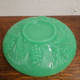Green Pressed Glass Bowl by James A. Jobling & Co.