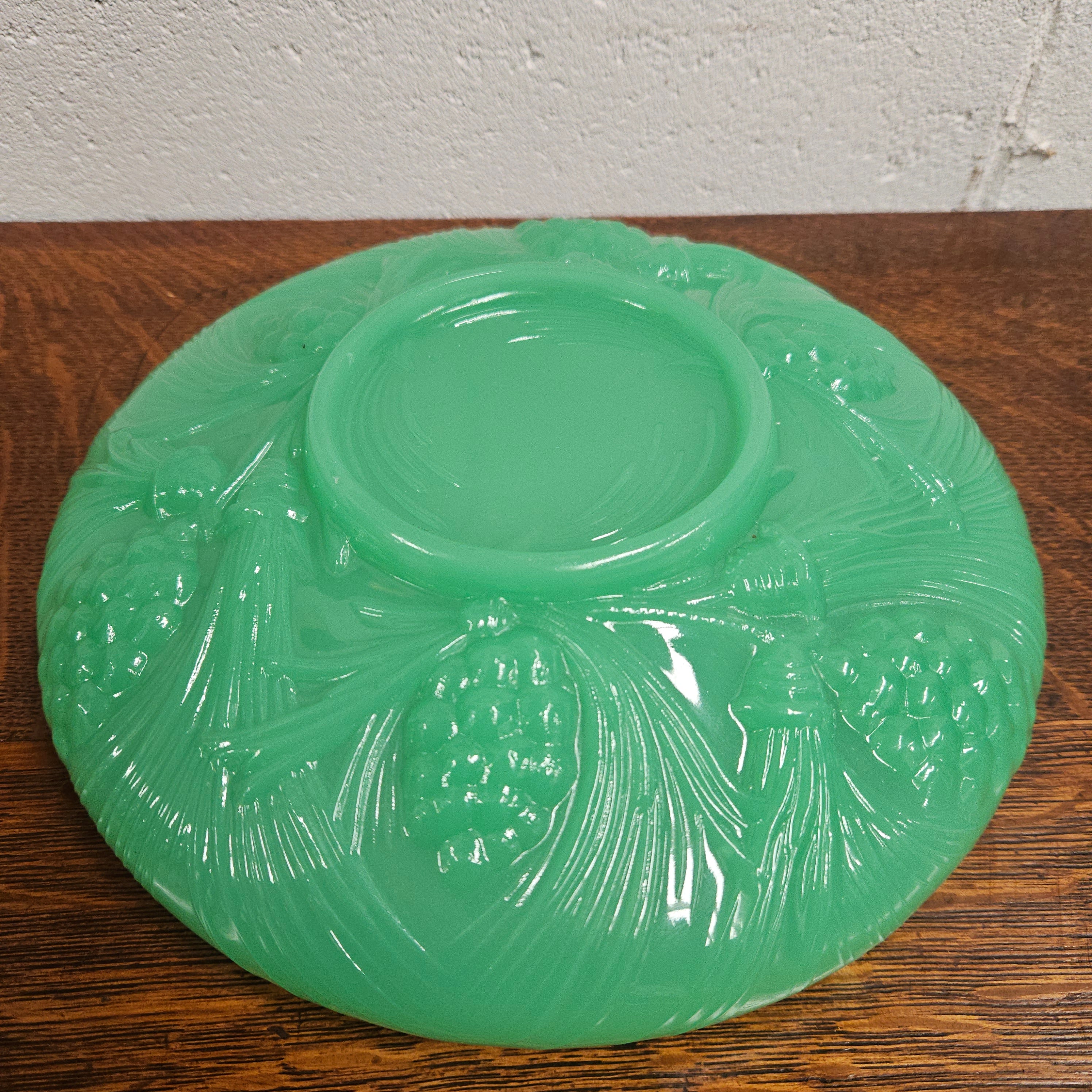 Green Pressed Glass Bowl by James A. Jobling & Co. | Antique & Vintage | Moonee Ponds Antiques | Australia Wide Delivery