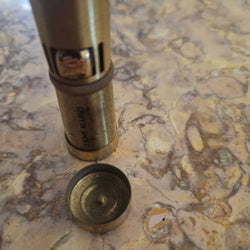 Vintage Ladies Squeeze Automatic Petrol Lighter. Advertising "Griffin Shoes". | Antique & Vintage | Moonee Ponds Antiques | Australia Wide Delivery
