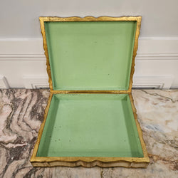 Florentine Gilded Wooden Box Displaying A Scene of Venice. | Antique & Vintage | Moonee Ponds Antiques | Australia Wide Delivery