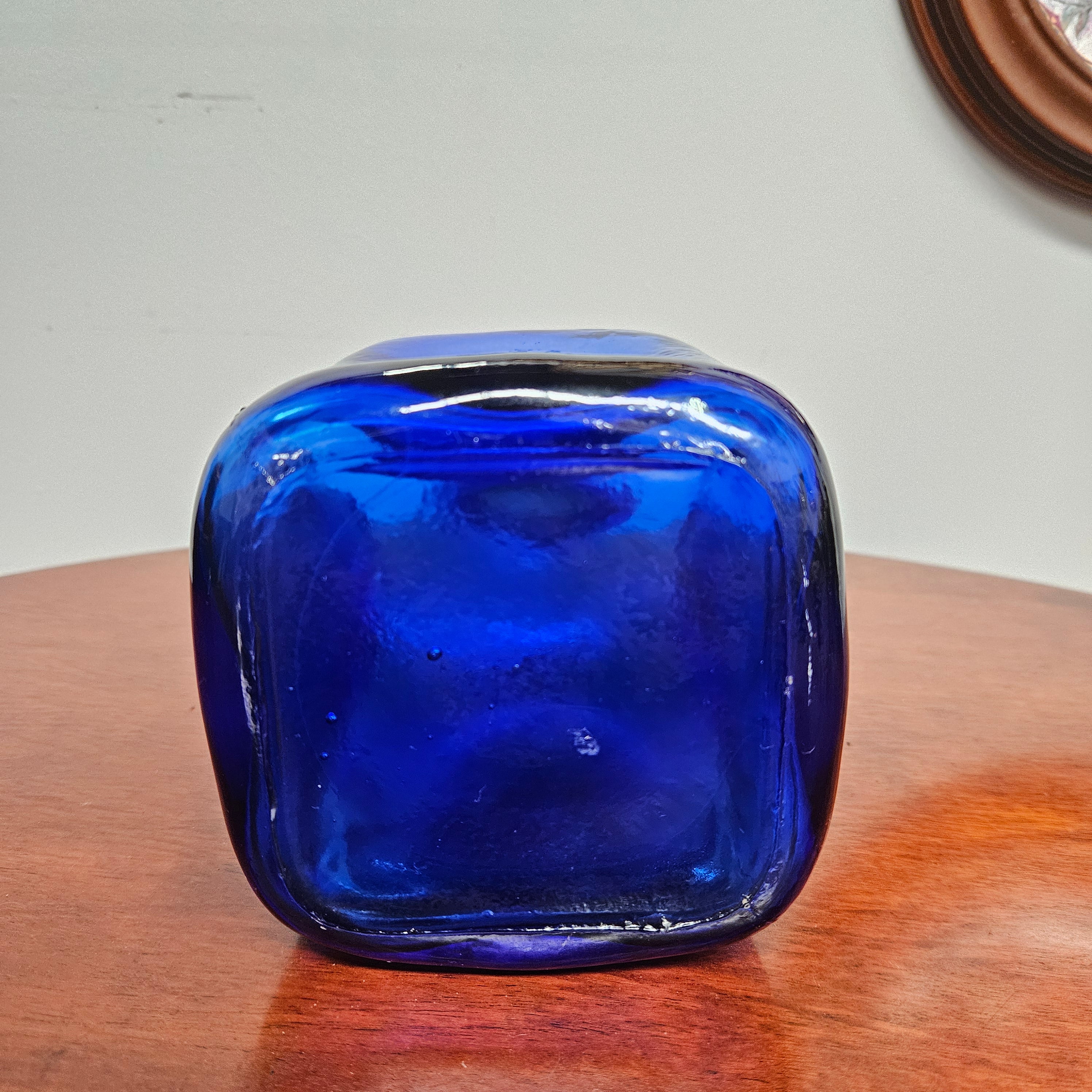 Vintage Mid Century Cobalt Blue Bottle/Decanter
